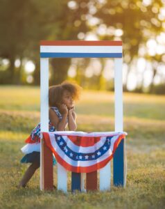 patriotic girl